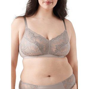 TRUE & Co Womens Size 34DD Taupe Full Figure Lace Soft Cup Bralette NEW